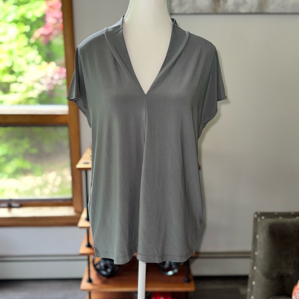 Buffalo David Bitton Ladies' V-Neck Comfort Fit Cap Sleeves Blouse